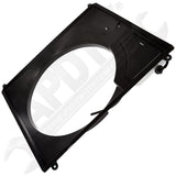 APDTY 112746 Fan Shroud & Plastic Coolant Reservoir Bottle Assembly