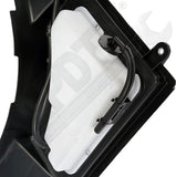 APDTY 112746 Fan Shroud & Plastic Coolant Reservoir Bottle Assembly