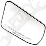 APDTY 112756 Replacement Mirror Glass Right Replaces 96301JB15E, 96301-JB15E