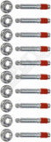 APDTY 113017 Exhaust Manifold Stud, Bolt, & Nut Set Pack Of 10