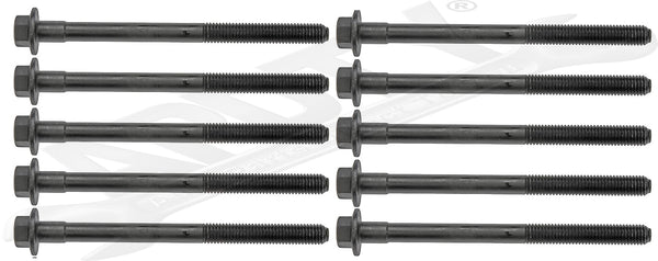 APDTY 114276 Engine Bearing Bolt Set Of 10 Thread Size 10x1.5 length 5.24in