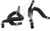APDTY 737418METAL Heater Hose Supply & Return Line Rear AUX (Upgraded Metal)