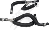 APDTY 737418METAL Heater Hose Supply & Return Line Rear AUX (Upgraded Metal)