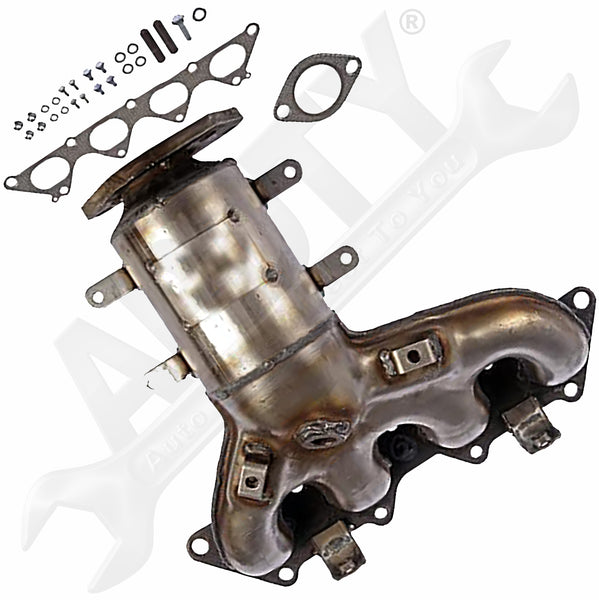APDTY 116796 CARB Compliant Catalytic Converter w/Integrated Exhaust Manifold