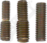 APDTY 117393 Replacement Antenna Mast; Black; Screw-On; Length 10"