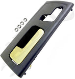 APDTY 117559 Interior Door Handle Front Left Kit Gold Lever Black Housing