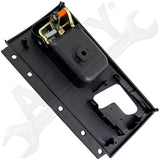 APDTY 117559 Interior Door Handle Front Left Kit Gold Lever Black Housing