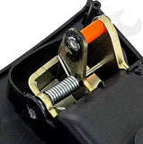 APDTY 117559 Interior Door Handle Front Left Kit Gold Lever Black Housing