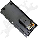 APDTY 117564 Interior Door Handle Rear Right Kit Gold Lever Black Housing