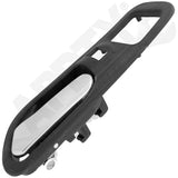 APDTY 117593 Interior Door Handle Front Left Chrome Lever/Black Housing