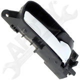 APDTY 117642 Interior Door Handle Front Rear Right Chrome Lever Black Knob