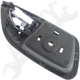 APDTY 118220 Interior Door Handle Front Left Black Housing Chrome Handle