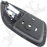APDTY 118220 Interior Door Handle Front Left Black Housing Chrome Handle