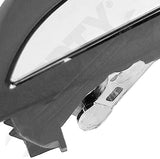 APDTY 118220 Interior Door Handle Front Left Black Housing Chrome Handle