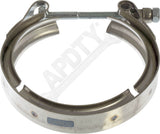 APDTY 118797 Exhaust Turbo Down Pipe V-Band Clamp