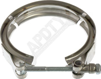 APDTY 118797 Exhaust Turbo Down Pipe V-Band Clamp