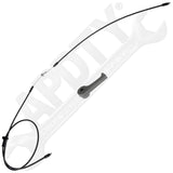 APDTY 119180 Hood Release Cable With Handle Replaces 811902H000, 811902H100