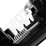 APDTY 119336 Exterior Door Handle Textured Black; Extended Cab; Rear Right