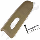 APDTY 120048 Replacement Armrest Arm Rest Door Pull; Tan Cloth; Front Left