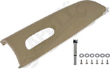 APDTY 120052 Replacement Armrest Arm Rest Door Pull; Tan Cloth; Rear Right