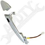 APDTY 120277 Exterior Door Handle Rear Left RFID Chrome