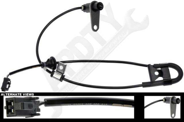 APDTY 121135 ABS Antilock Brake Wheel Speed Sensor & Harness Fits Rear Left