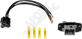APDTY 121201 Blower Motor Resistor With Wiring Harness Pigtail Connector