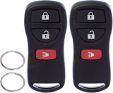 APDTY 121915x2 Keyless Entry Remote Key Fob Transmitter Fits Select Nissan Qty-2