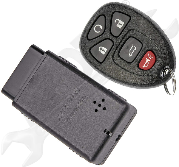 APDTY 121923 Keyless Entry Remote Key Fob Transmitter w/ Programming Tool