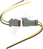 APDTY 133813 3 Wire Universal Weatherproof Wiring Harness Pigtail Connector