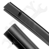 APDTY 133984 Rubber Weatherstrip Seal (Lower Door Mounted; Front Left or Right)