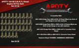 APDTY 134156 Engine Oil Pan Bolt Set, 32, Select 5.9L or 6.7L Diesel M8x1.25x.25