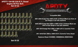 APDTY 134156 Engine Oil Pan Bolt Set, 32, Select 5.9L or 6.7L Diesel M8x1.25x.25
