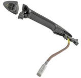 APDTY 134508 Exterior Door Handle Front Right Smooth Black