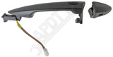 APDTY 134508 Exterior Door Handle Front Right Smooth Black