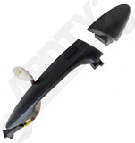 APDTY 134509 Exterior Door Handle Front Left Chrome Black