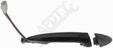APDTY 134509 Exterior Door Handle Front Left Chrome Black