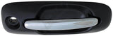 APDTY 134530 Exterior Door Handle Front Left Chrome Lever Black Housing