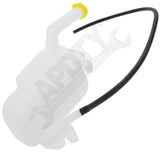 APDTY 134715 Coolant Reservoir Fluid Overflow Plastic Bottle With Cap & Hose