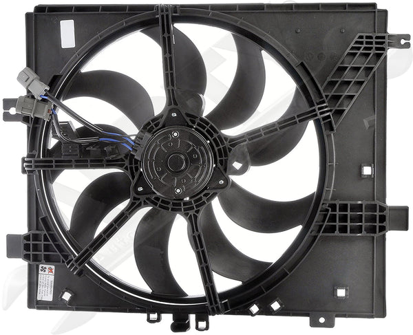 APDTY 134906 Engine Radiator Single Fan Assembly