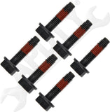 APDTY 135061 Exhaust Manifold Bolt Set Of 6 (38.5mm Long 8mm Thread Diamater)