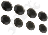 APDTY 13522 Universal Black Plastic Plug Button Assortment, 1/2, 3/8 In