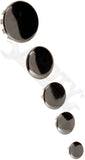 APDTY 13523 Universal Chrome Plug Button Cover Assortment