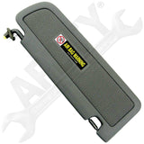 APDTY 135264 Sun Visor Assembly w/ Mount Bracket & Mirror Atlas Gray Driver-Side