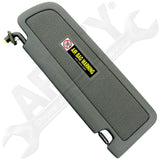 APDTY 135264 Sun Visor Assembly w/ Mount Bracket & Mirror Atlas Gray Driver-Side