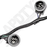 APDTY 135376 Rear Right Tail Turn Brake & Backup Light Wire Harness w/ Sockets