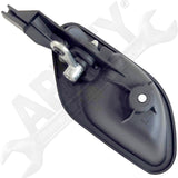 APDTY 135654 Interior Door Handle Front And Rear Left Chrome Lever Black Housing