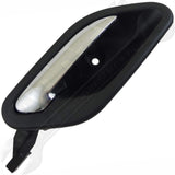 APDTY 135655 Interior Door Handle Front And Rear Right Chrome Lever Black Housin