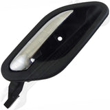 APDTY 135655 Interior Door Handle Front And Rear Right Chrome Lever Black Housin