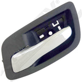 APDTY 135702 Interior Door Handle Rear Left Chrome Lever Black Housing